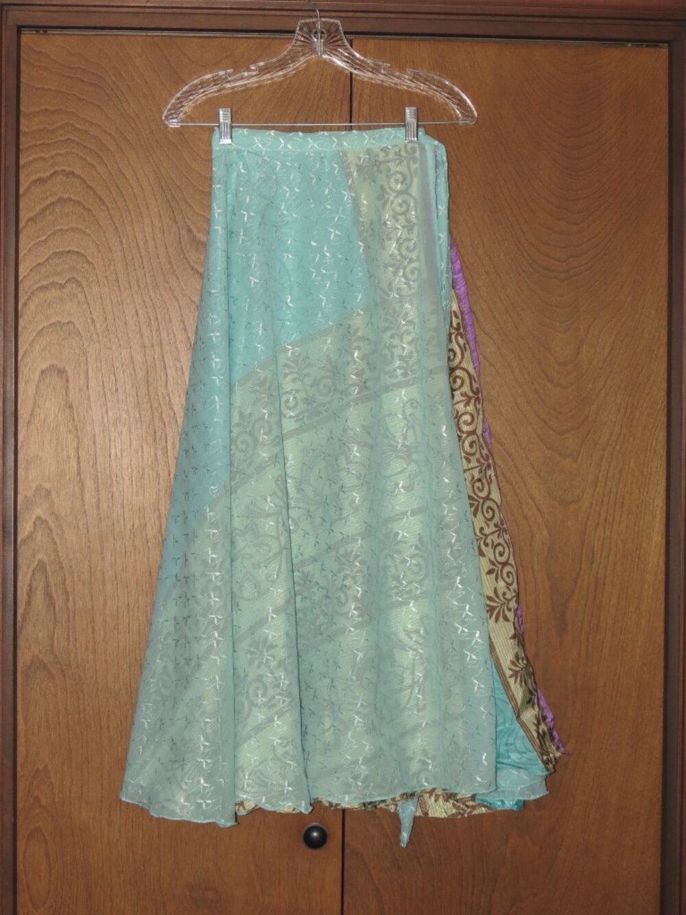 EUC Rangeelaa XL Ankle Sari Skirt All-Over Embroidery